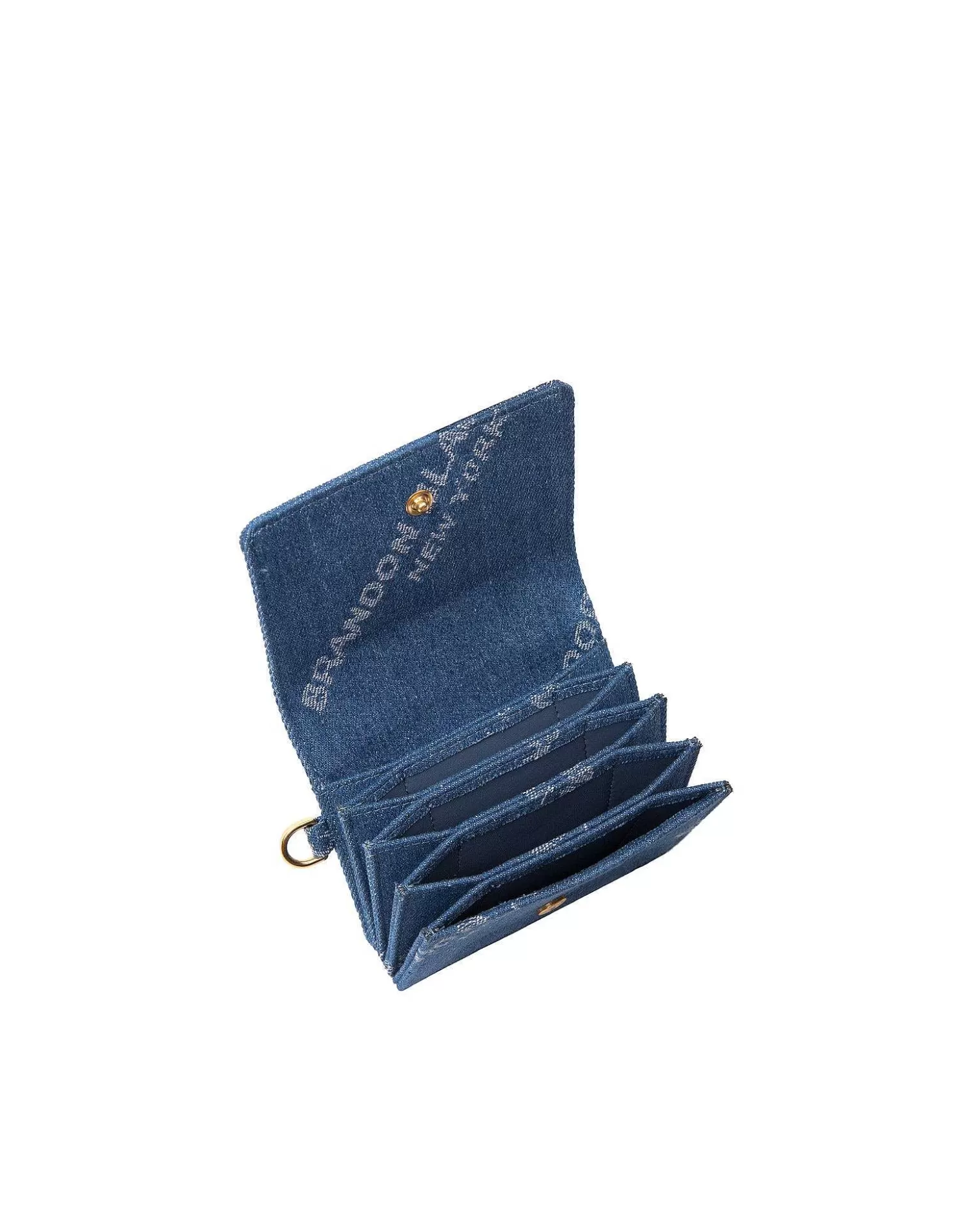 Wallets>Brandon Blackwood Accordion Card Case Bb Logo Denim