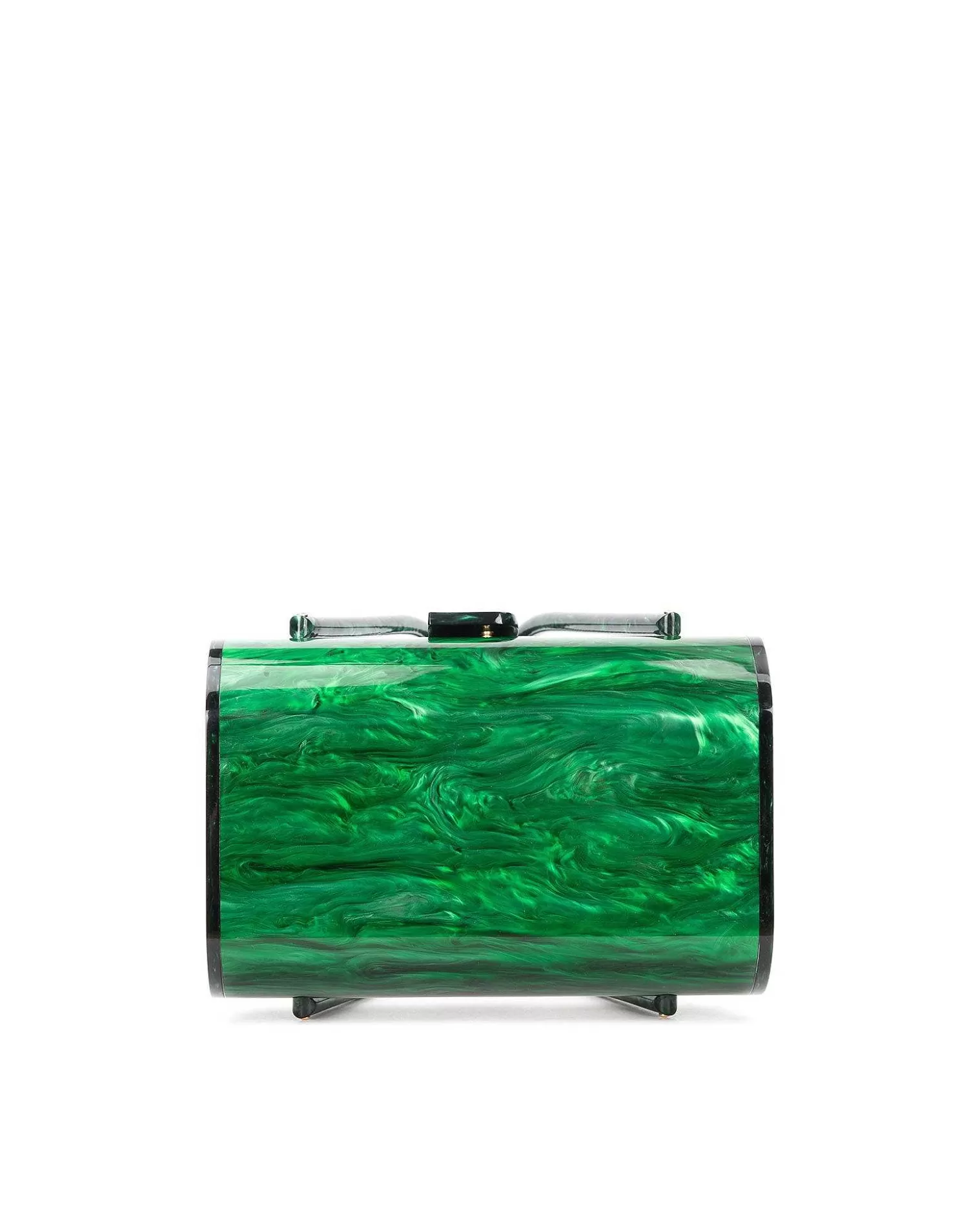 Top Handle Bags>Brandon Blackwood Acrylic Basket Bag Green Marble