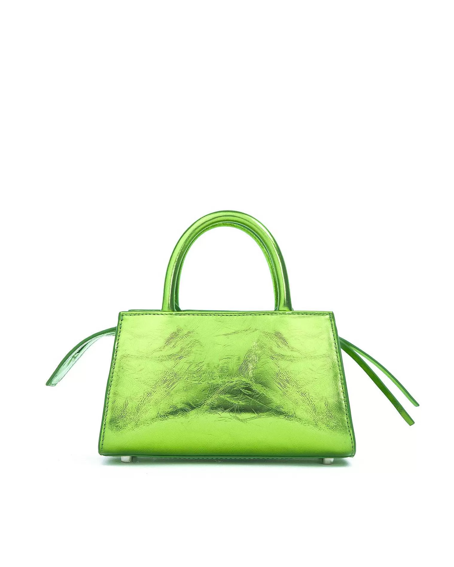 Top Handle Bags>Brandon Blackwood Arlen Bag Metallic Green Cracked Leather