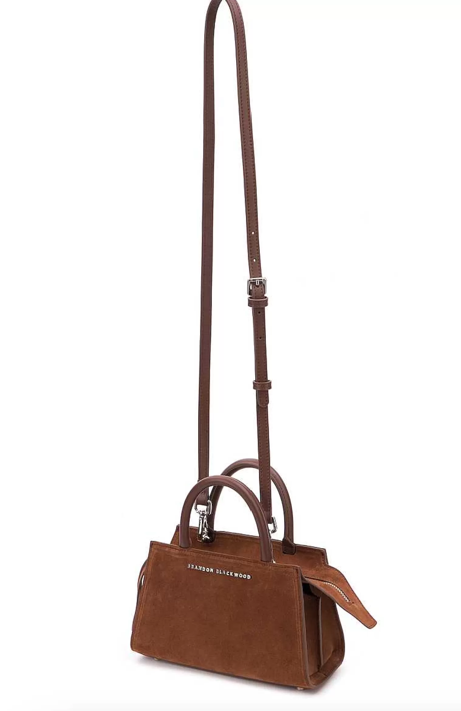 Crossbody Bags>Brandon Blackwood Arlen Bag Brown Suede