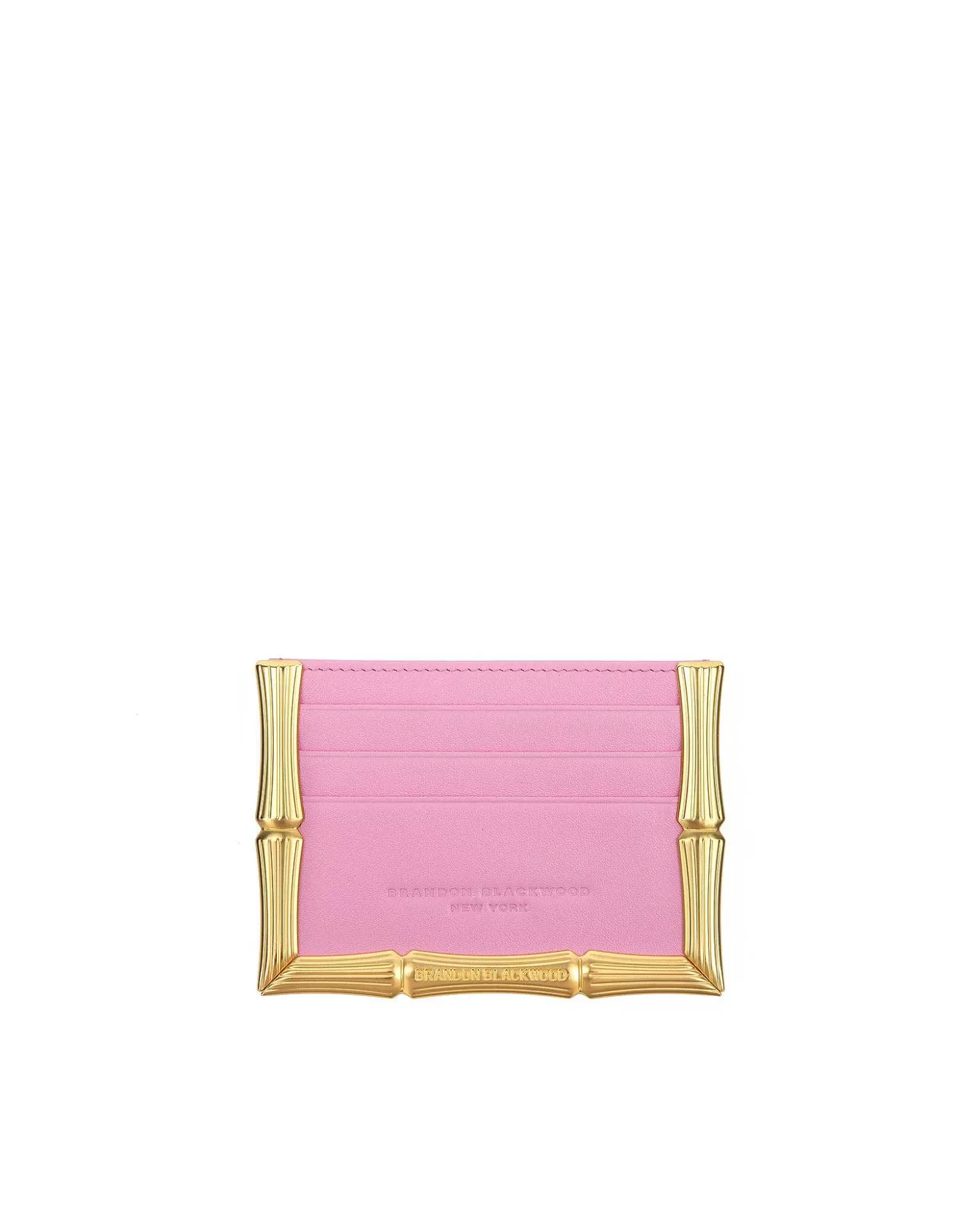 Cardholders>Brandon Blackwood Bamboo B Card Holder Pink