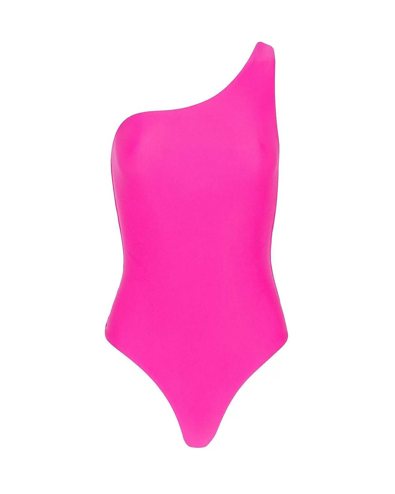 One-Piece>Brandon Blackwood Bamboo B Hoop One-Piece Swimsuit Hot Pink