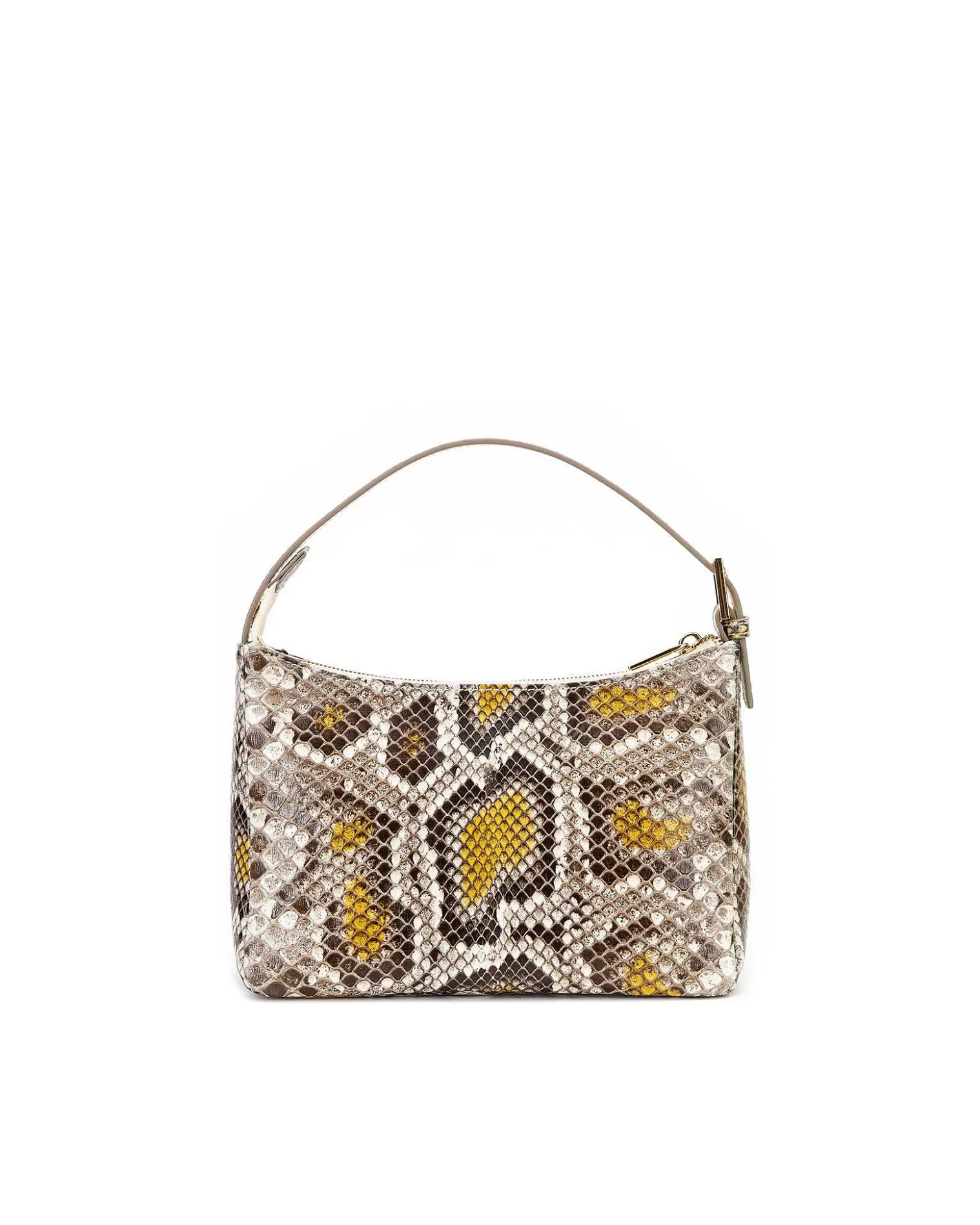 Shoulder Bags>Brandon Blackwood Cortni Bag Yellow Spotted Snakeskin