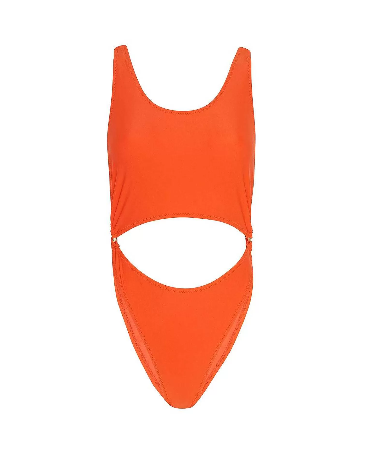 One-Piece>Brandon Blackwood Cutout One-Piece Swimsuit Orange