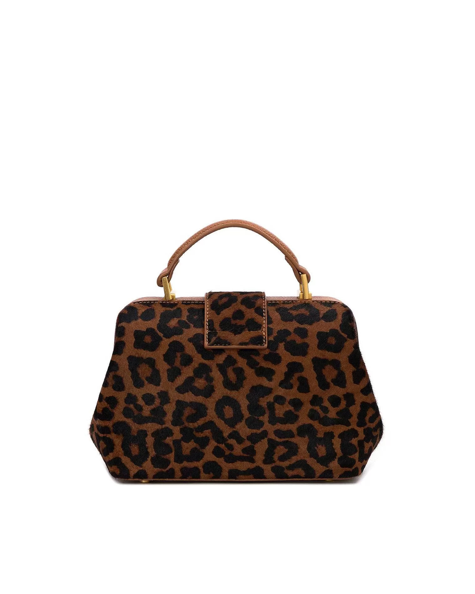 Top Handle Bags>Brandon Blackwood Elizabeth Doctor Bag Leopard Ponyhair