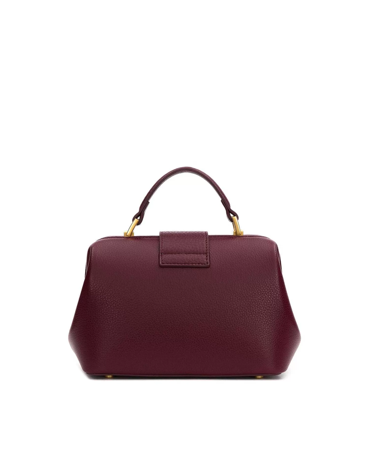 Top Handle Bags>Brandon Blackwood Elizabeth Doctor Bag Burgundy Leather W/Brass Hardware