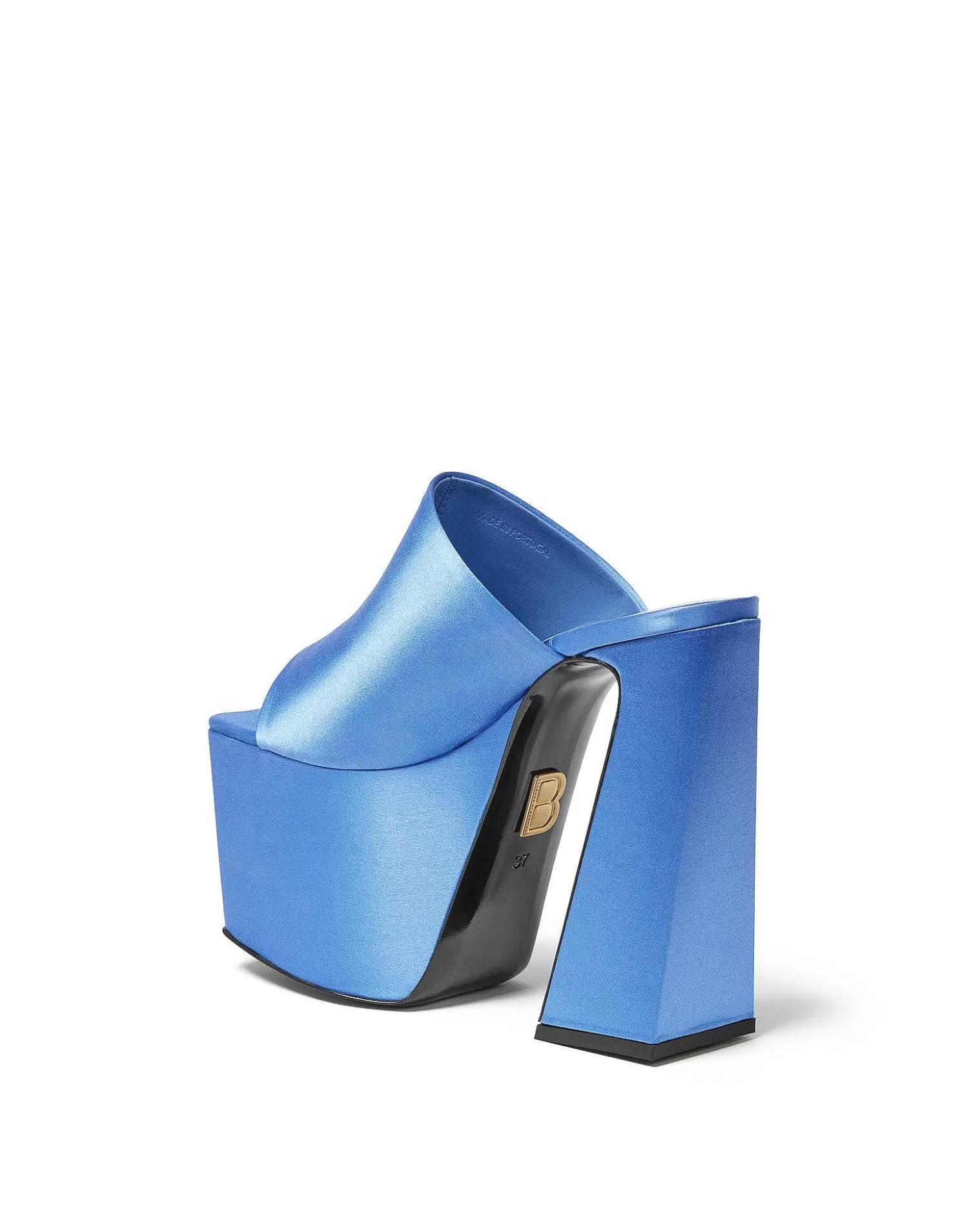 Platforms>Brandon Blackwood Harlo Mule Sky Blue Satin