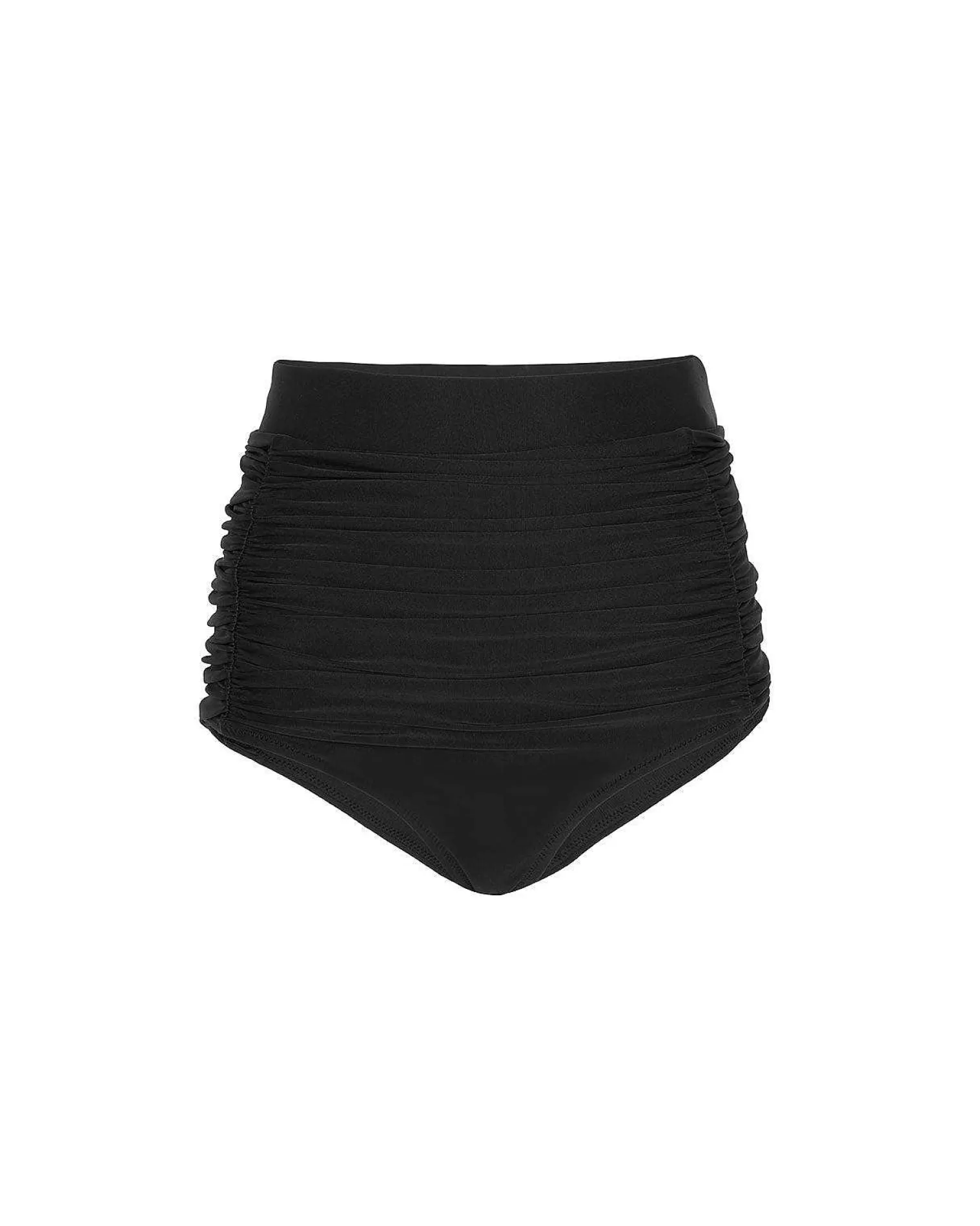 Bottoms>Brandon Blackwood High-Waist Swim Bottom Black