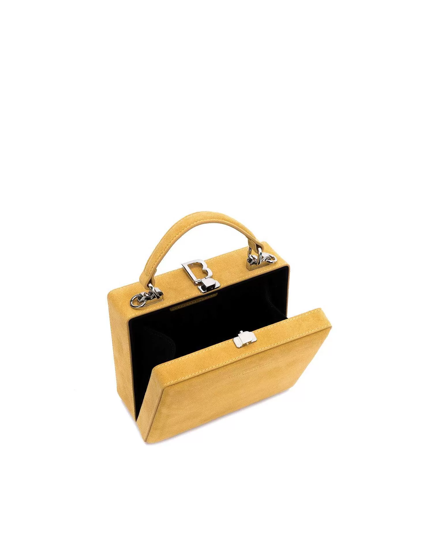 Top Handle Bags>Brandon Blackwood Kendrick Trunk Yellow Suede