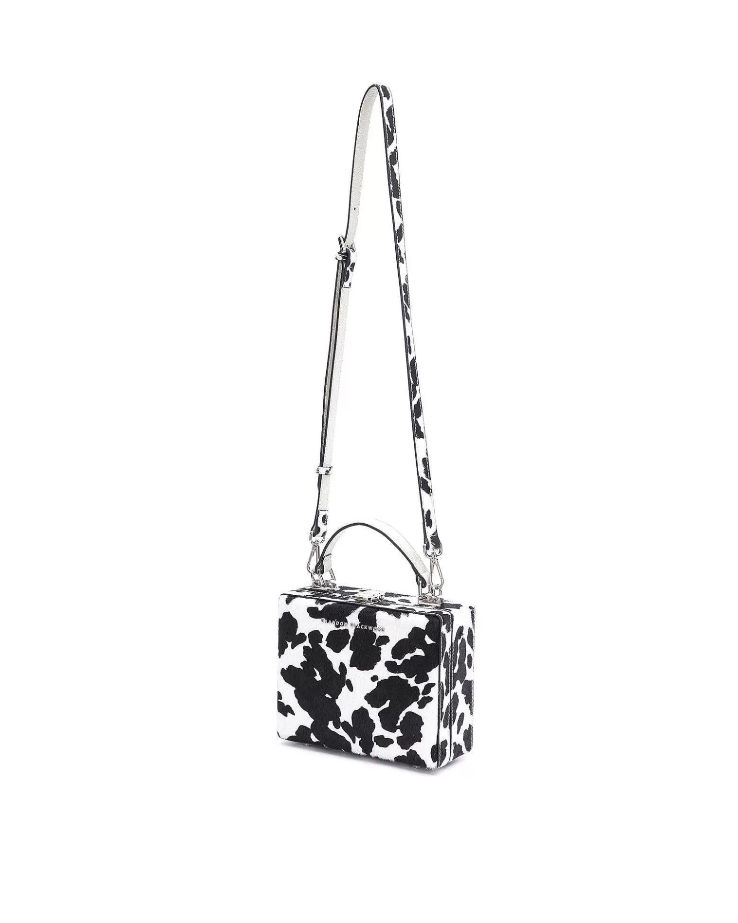 Top Handle Bags>Brandon Blackwood Kendrick Trunk Cow Print Ponyhair