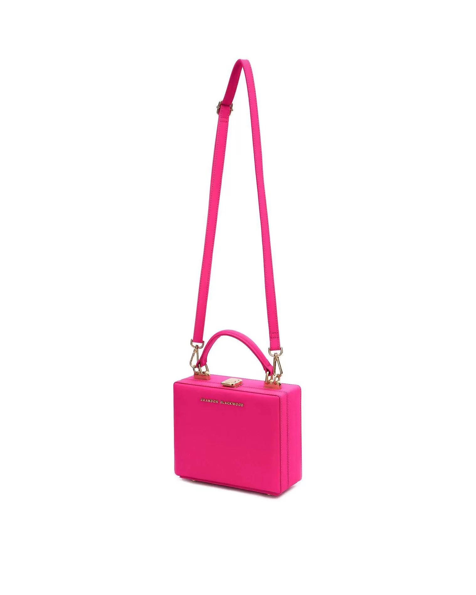 Top Handle Bags>Brandon Blackwood Kendrick Trunk Bright Fuchsia Nylon