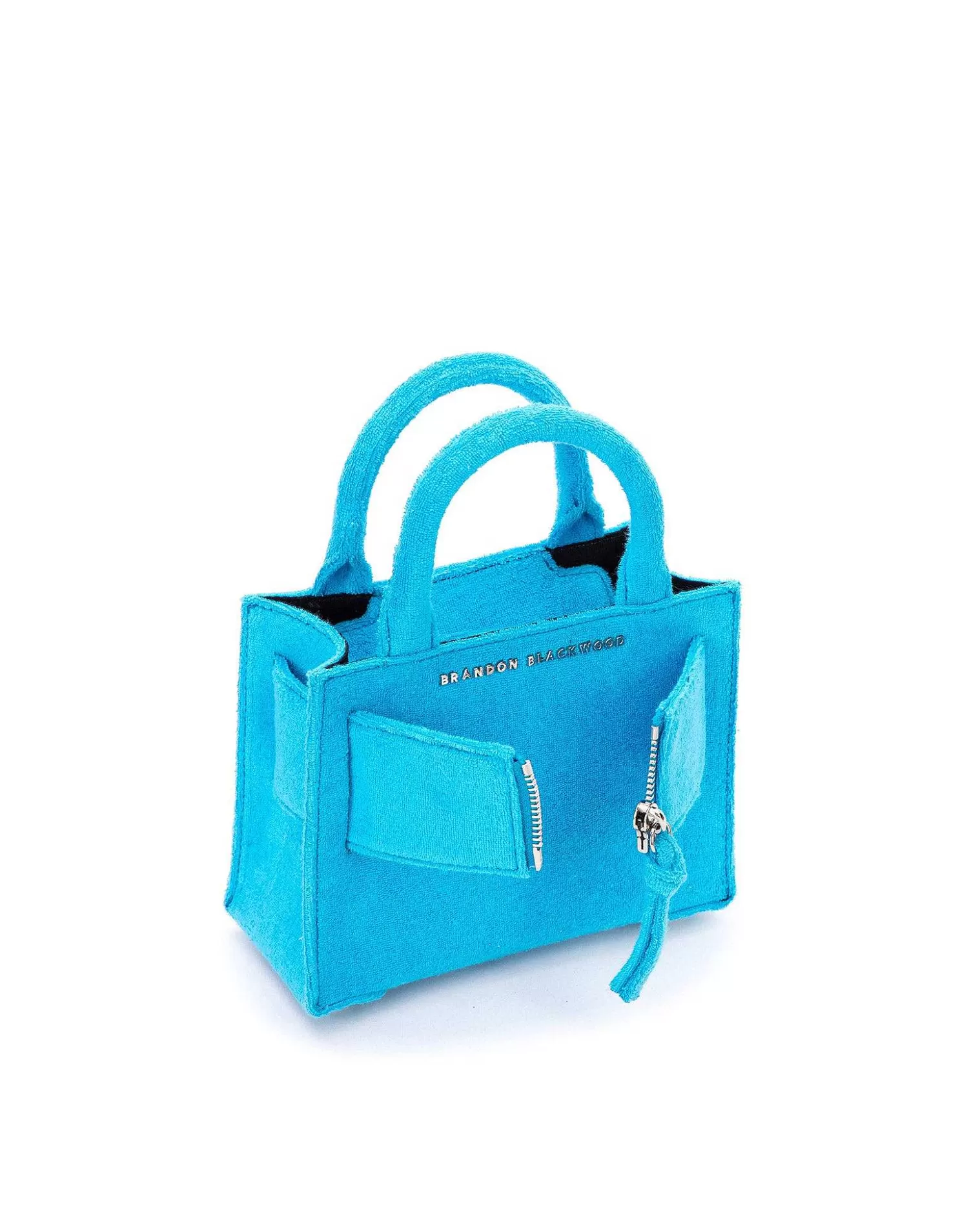 Crossbody Bags>Brandon Blackwood Kuei Bag Aqua Blue Terrycloth