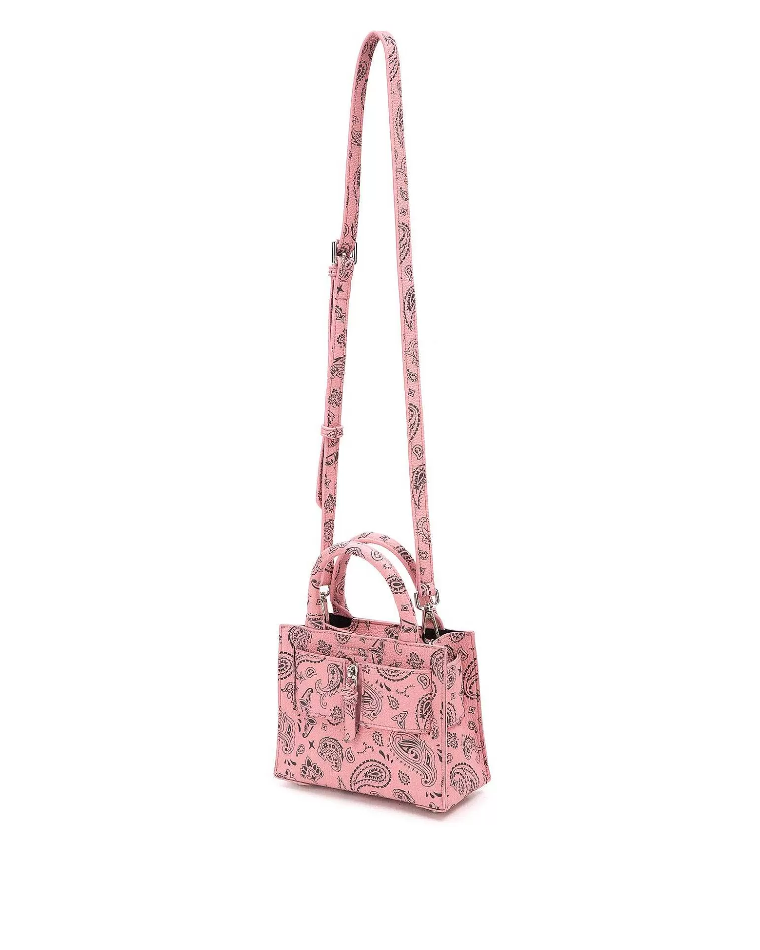 Crossbody Bags>Brandon Blackwood Kuei Bag Pink Bandana Vegan Leather