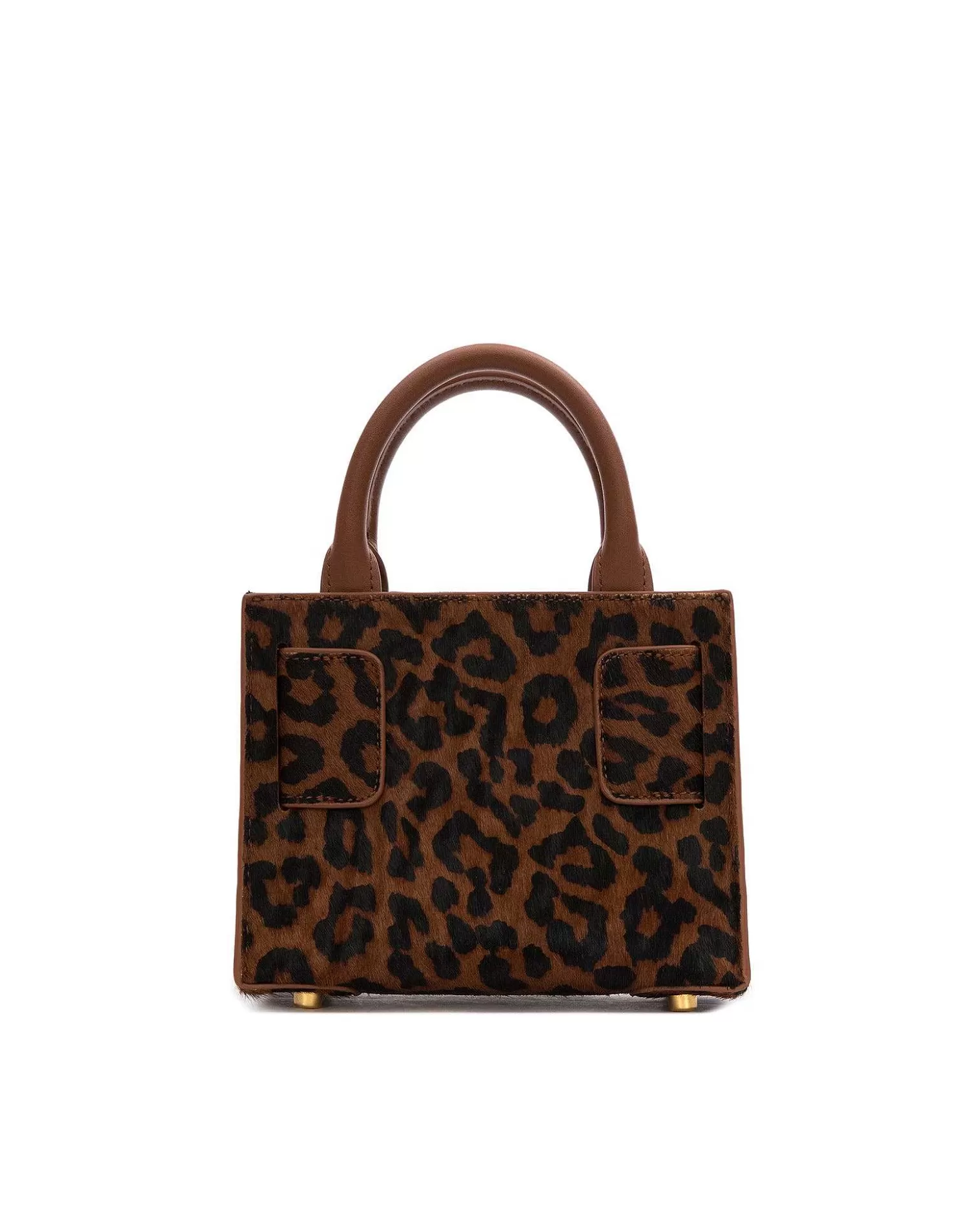 Top Handle Bags>Brandon Blackwood Kuei Bag Leopard Ponyhair