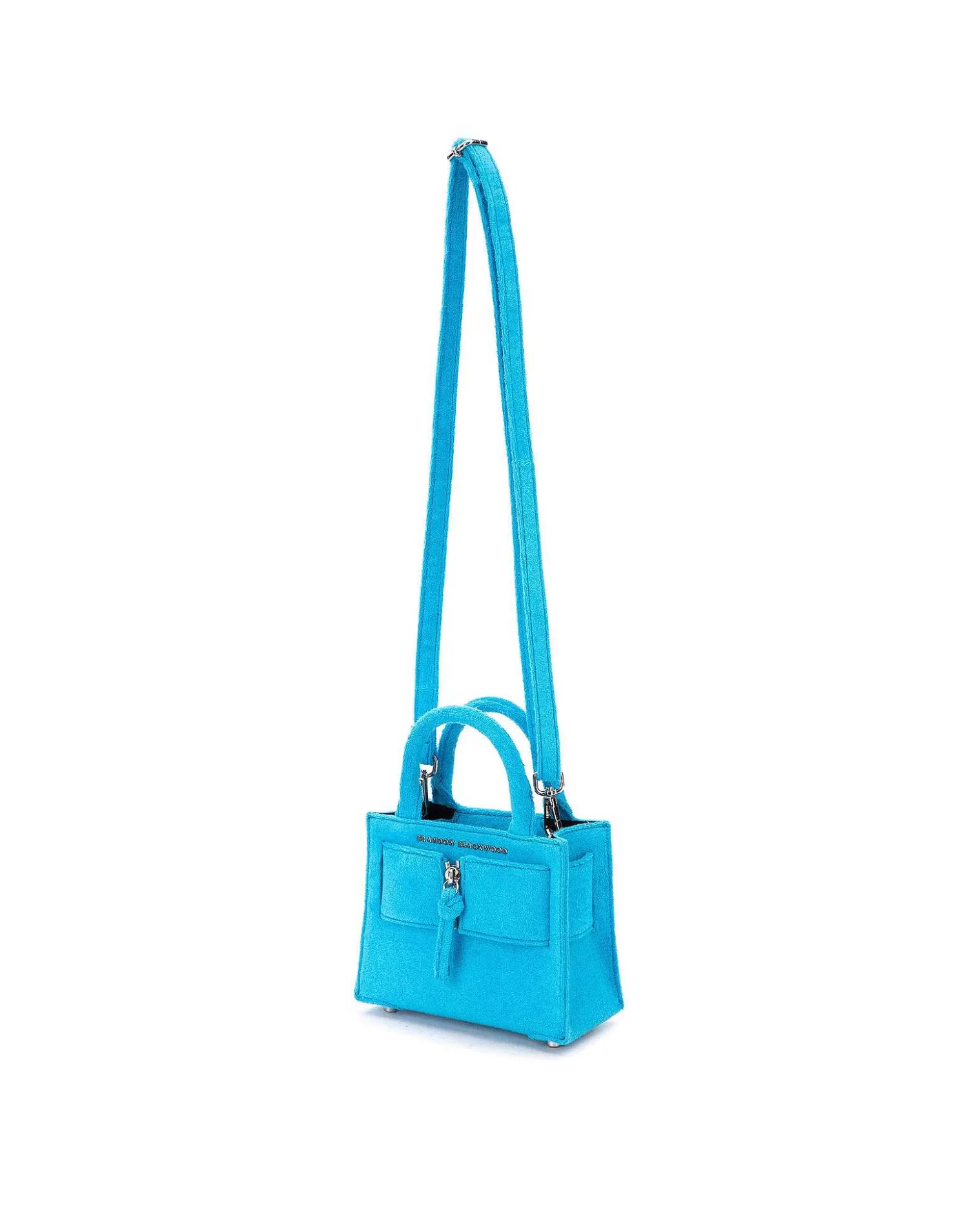 Crossbody Bags>Brandon Blackwood Kuei Bag Aqua Blue Terrycloth