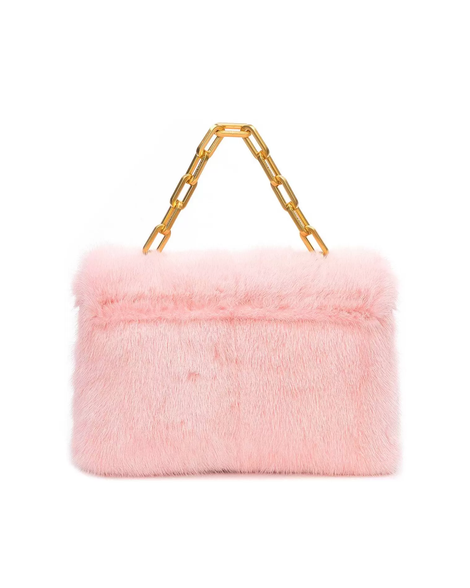 Shoulder Bags>Brandon Blackwood Lisa Shoulder Bag Pink Mink W/Brass Hardware