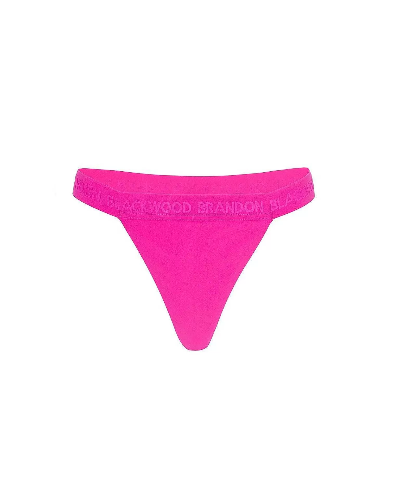 Bottoms>Brandon Blackwood Logo Swim Thong Hot Pink