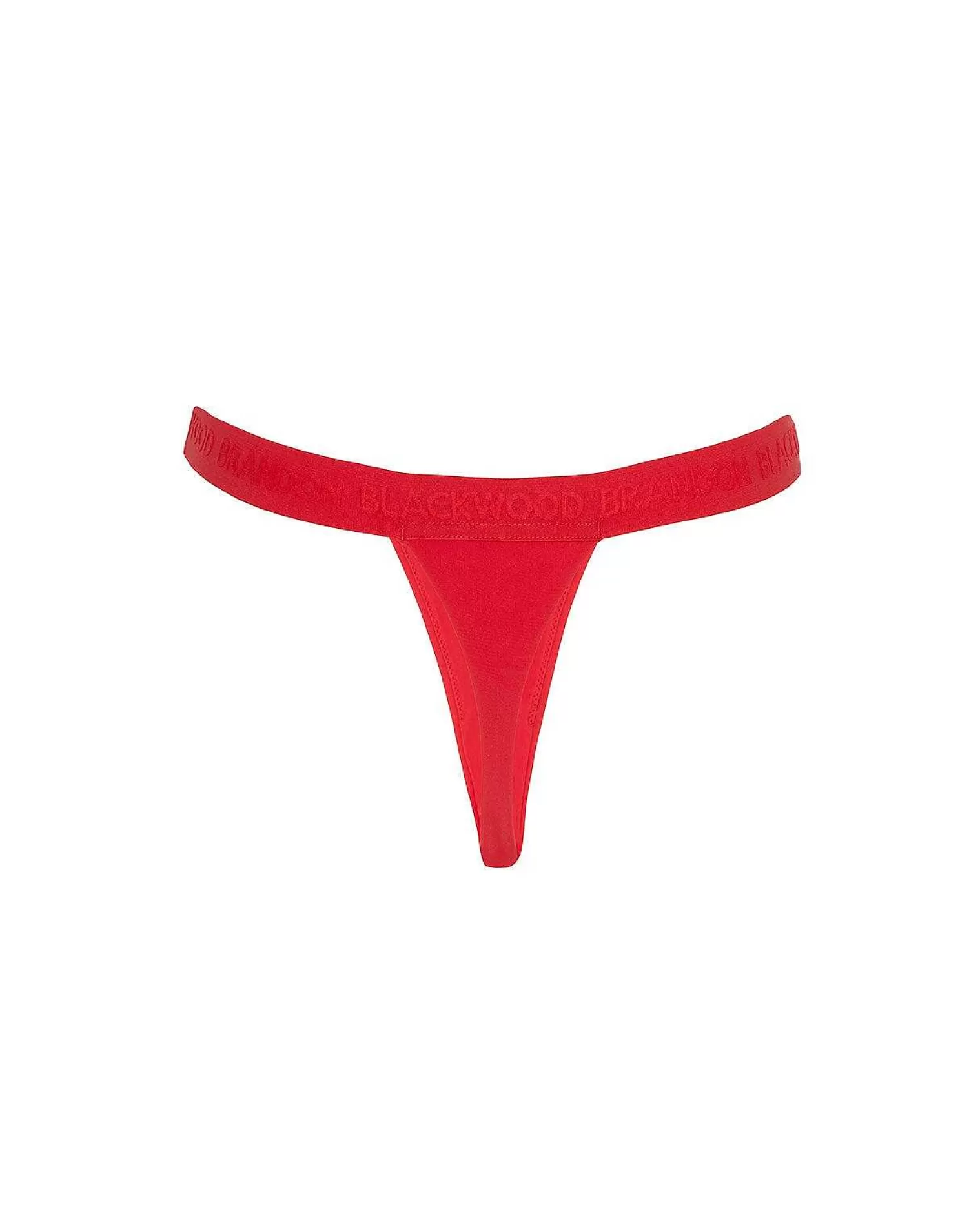 Bottoms>Brandon Blackwood Logo Swim Thong Red