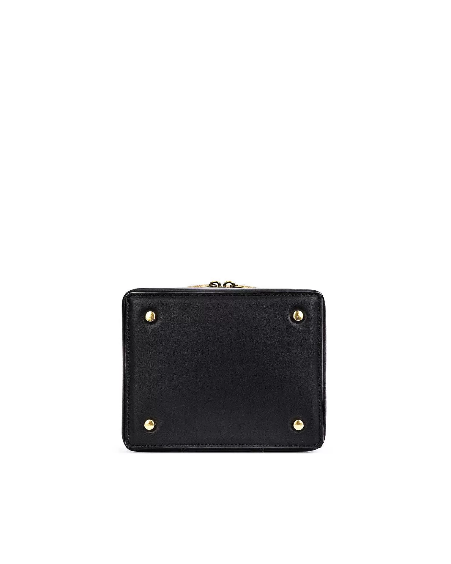 Makeup Bags>Brandon Blackwood Makeup Bag Black Oil Leather