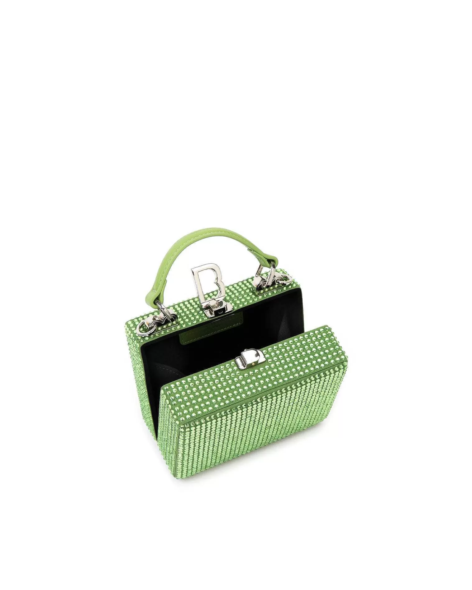 Crossbody Bags>Brandon Blackwood Mini Kendrick Trunk Peridot Mini Crystals