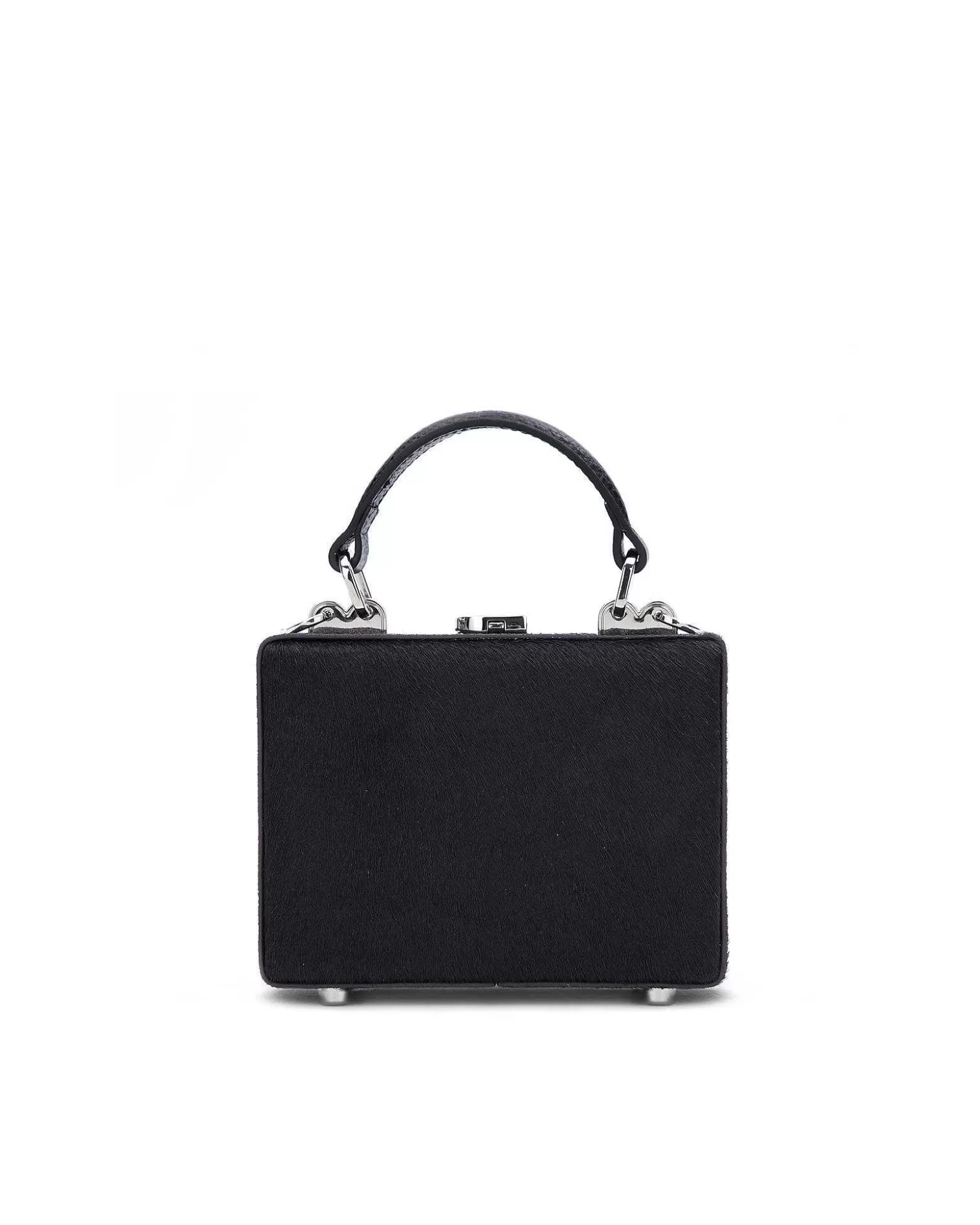 Top Handle Bags>Brandon Blackwood Mini Kendrick Trunk Black Ponyhair