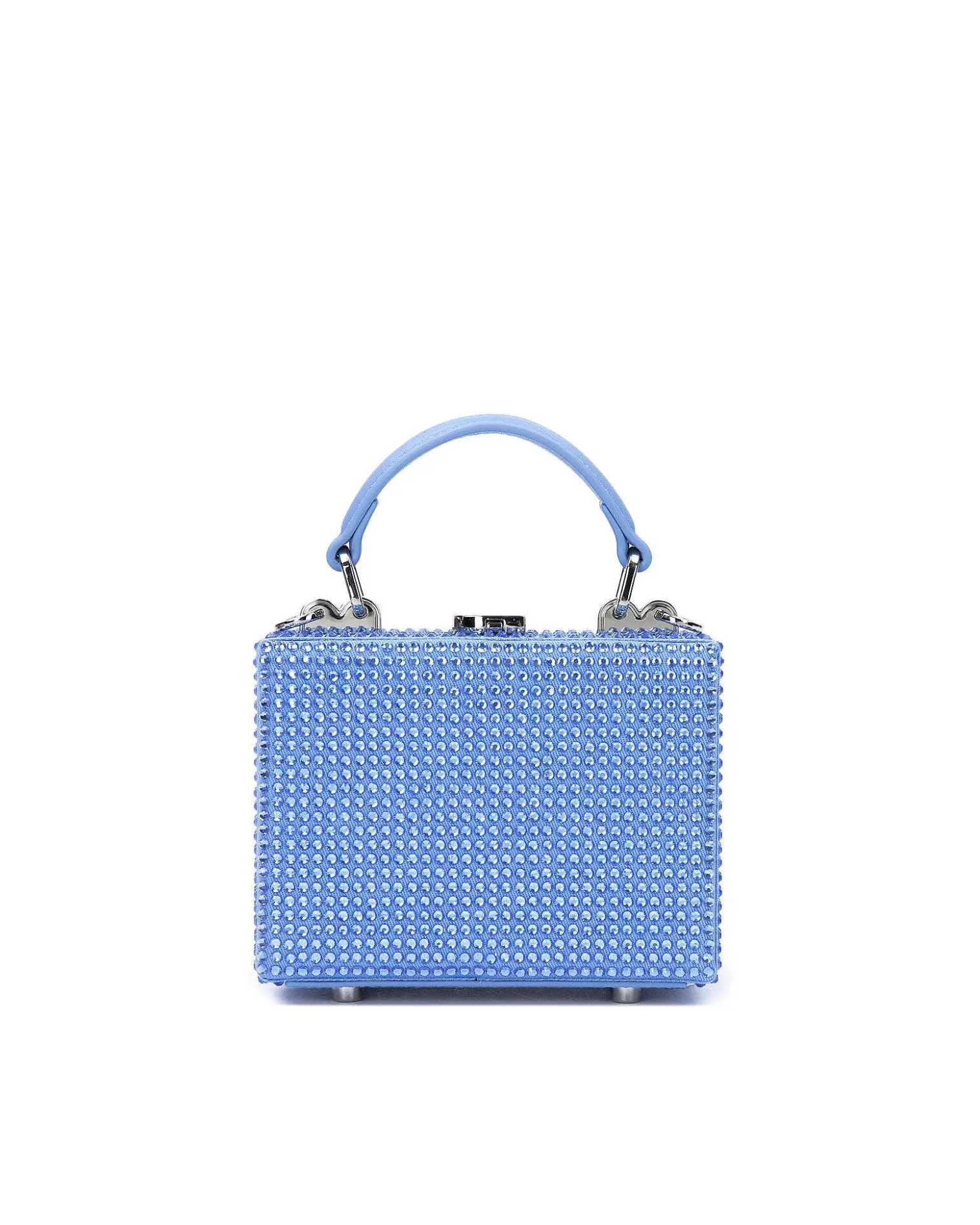 Crossbody Bags>Brandon Blackwood Mini Kendrick Trunk Light Sapphire Mini Crystals