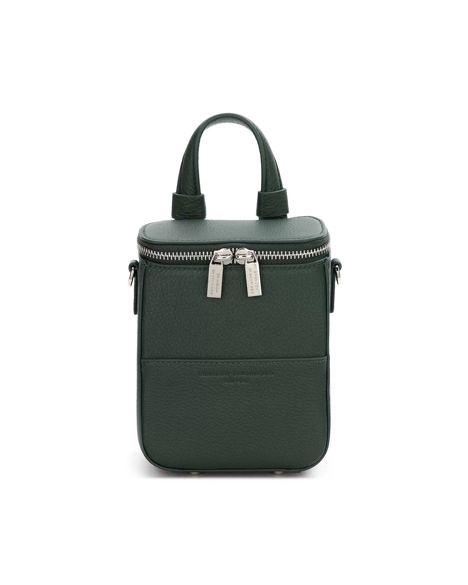 Crossbody Bags>Brandon Blackwood Mini Portmore Green Leather