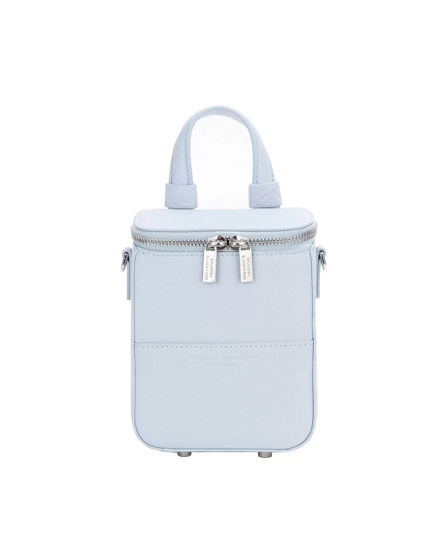 Crossbody Bags>Brandon Blackwood Mini Portmore Powder Blue Leather