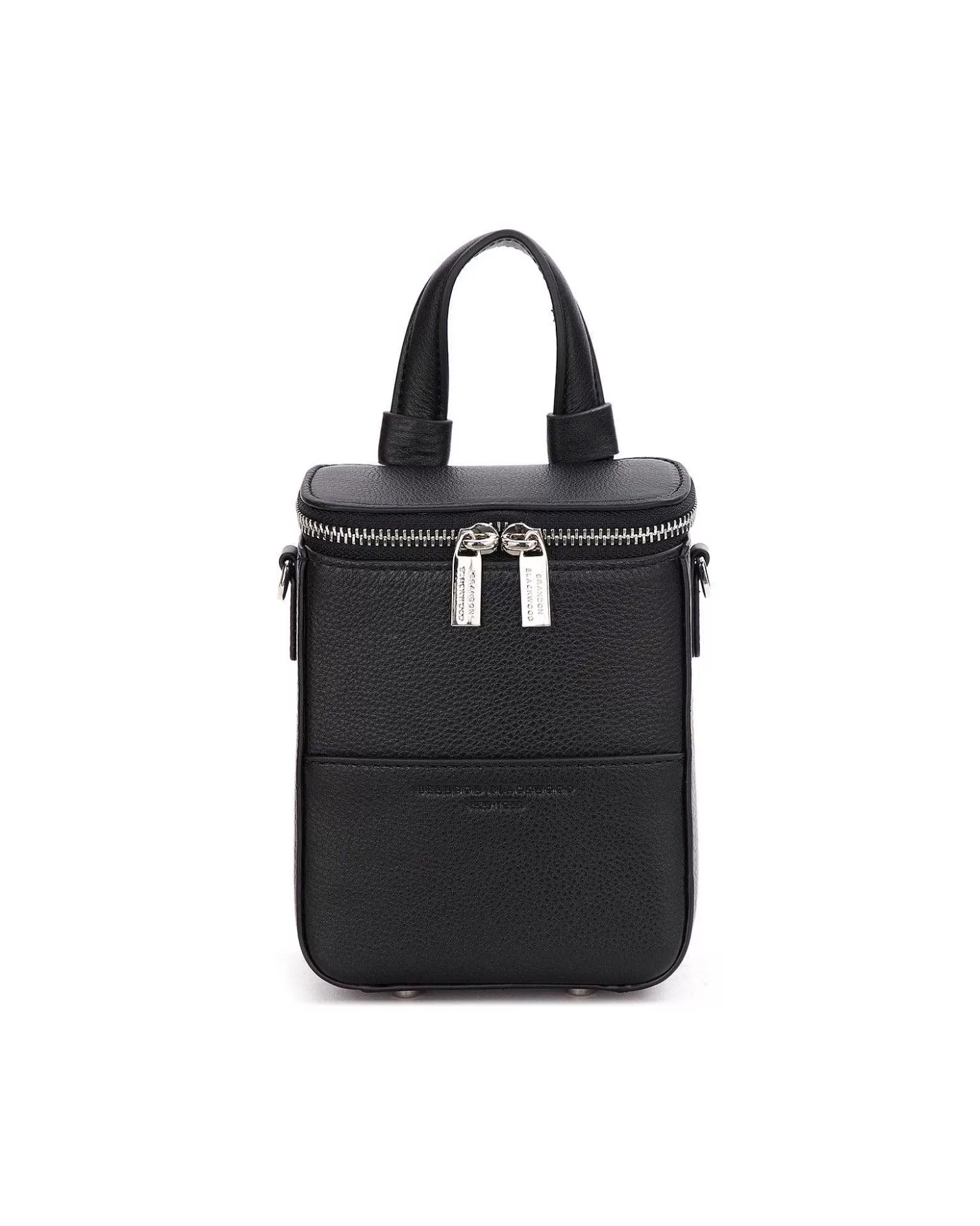 Crossbody Bags>Brandon Blackwood Mini Portmore Black Leather