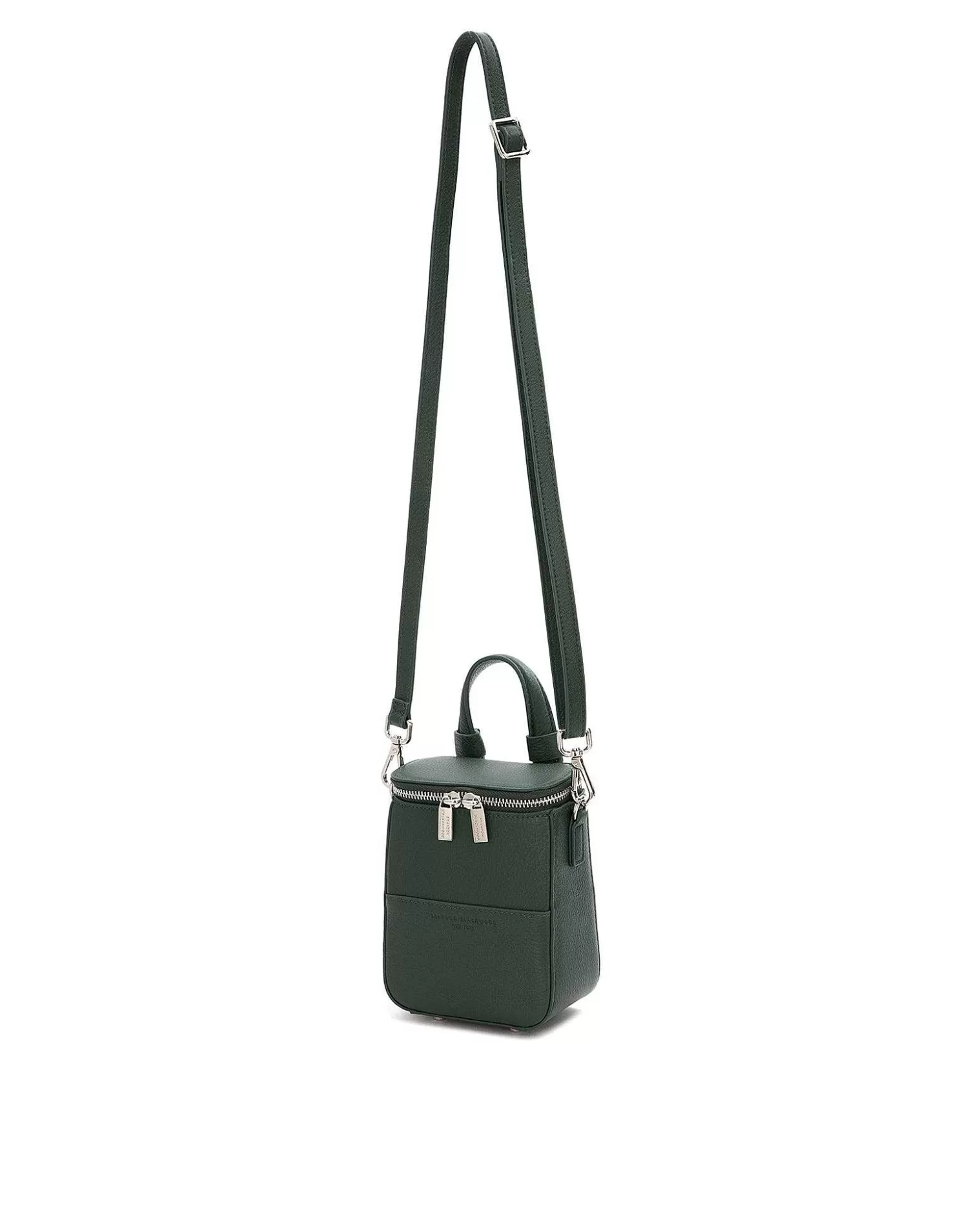 Crossbody Bags>Brandon Blackwood Mini Portmore Green Leather