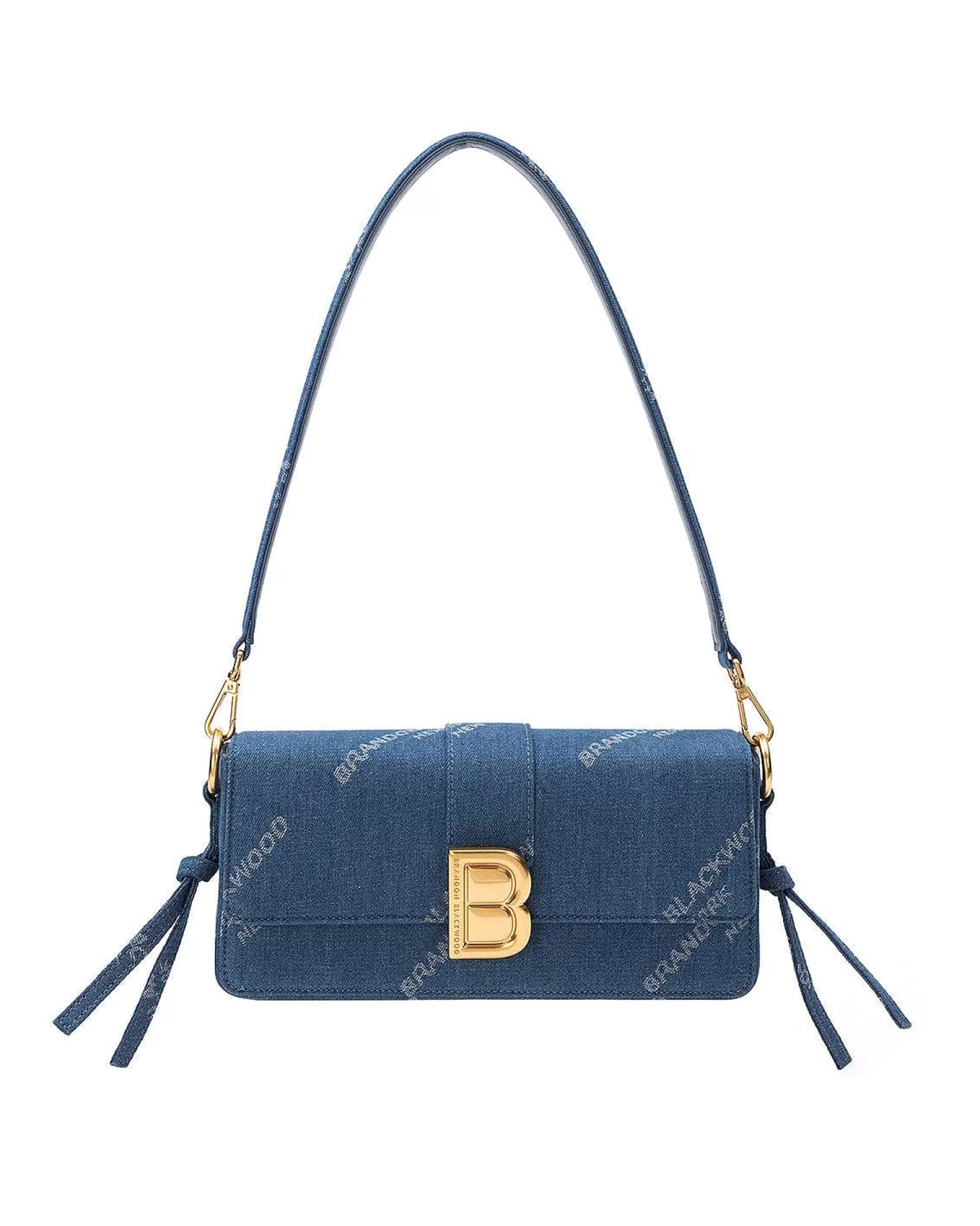 Shoulder Bags>Brandon Blackwood Nia Bag Bb Logo Denim