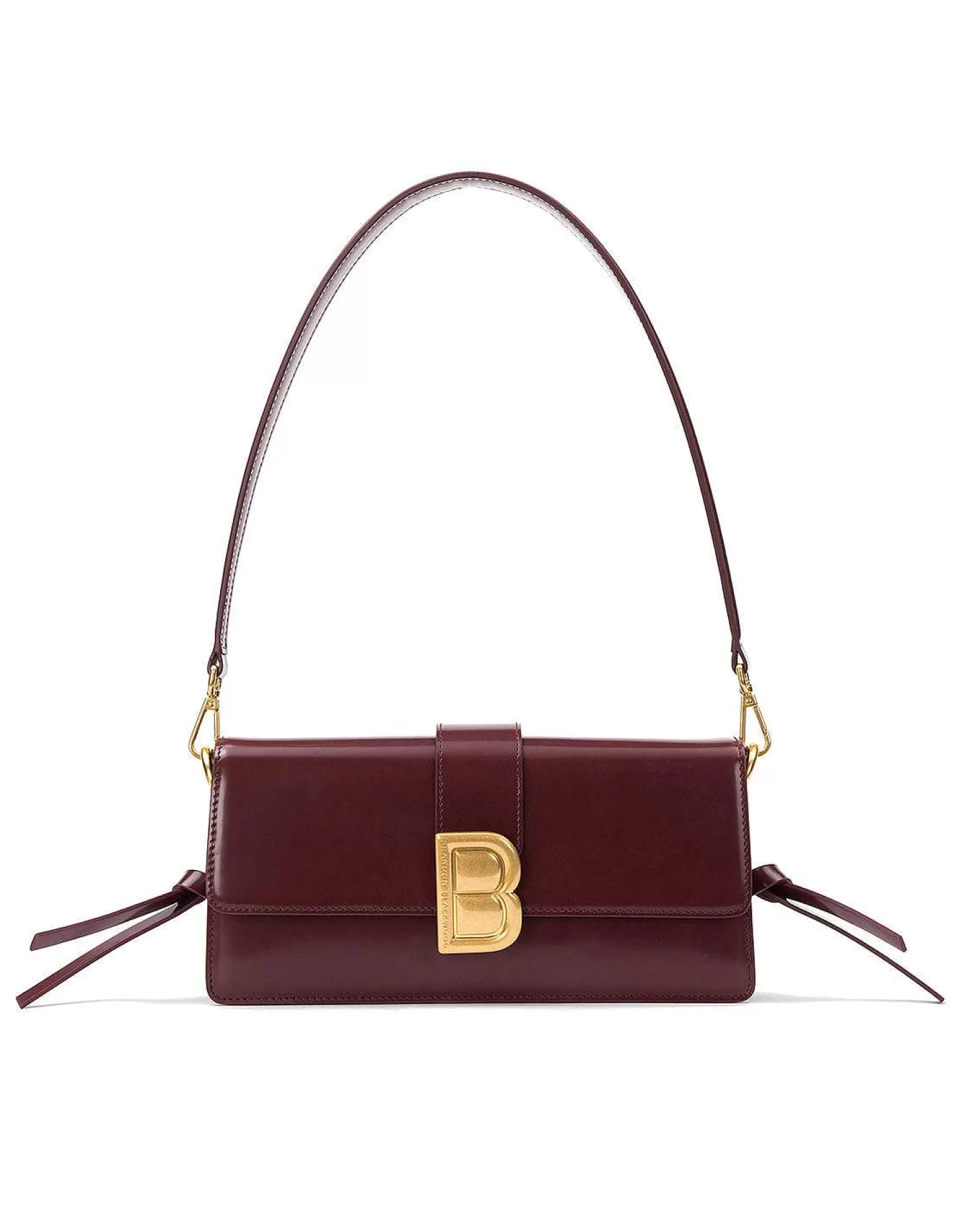 Shoulder Bags>Brandon Blackwood Nia Bag Burgundy Hard Leather