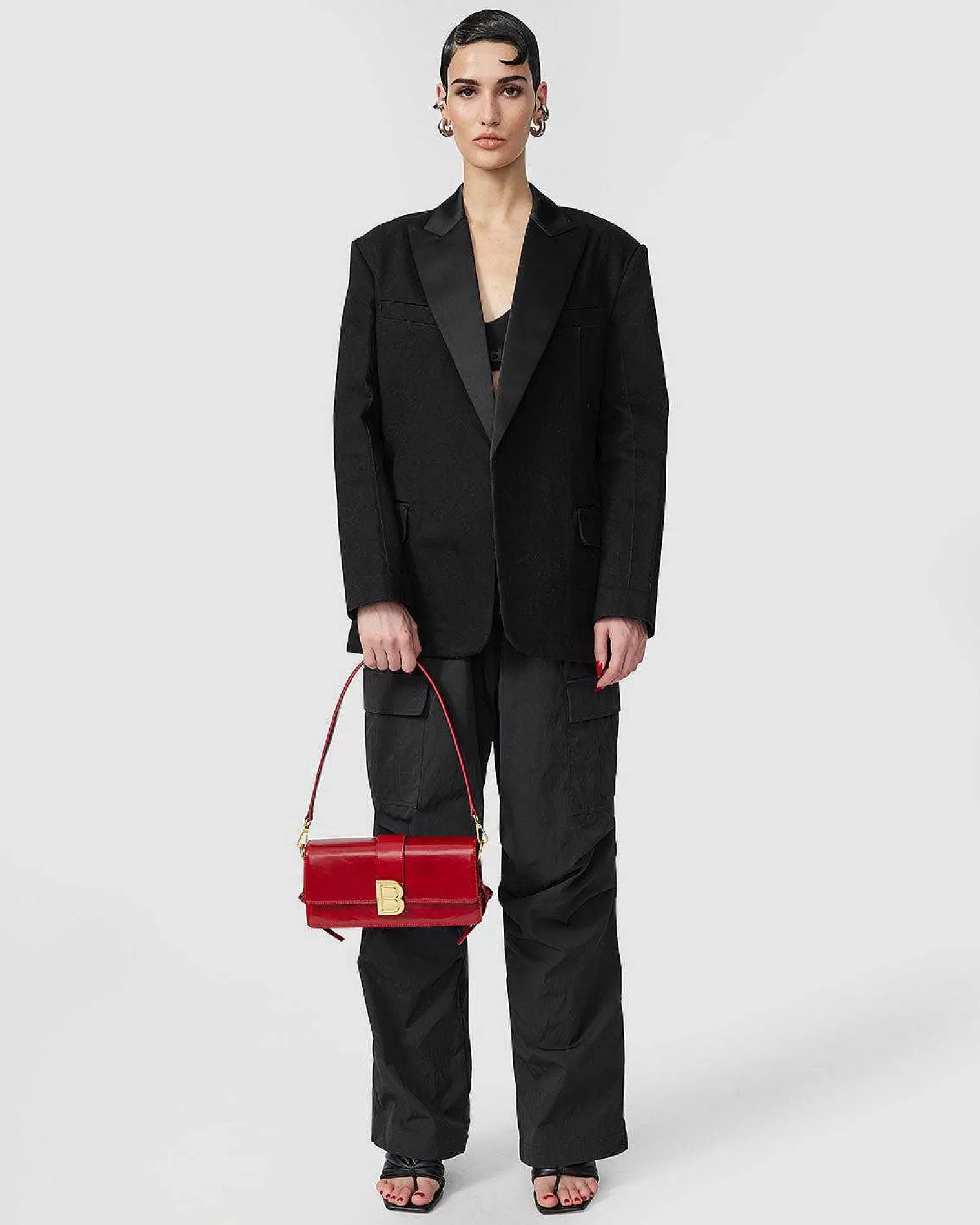 Shoulder Bags>Brandon Blackwood Nia Bag Red Oil Leather