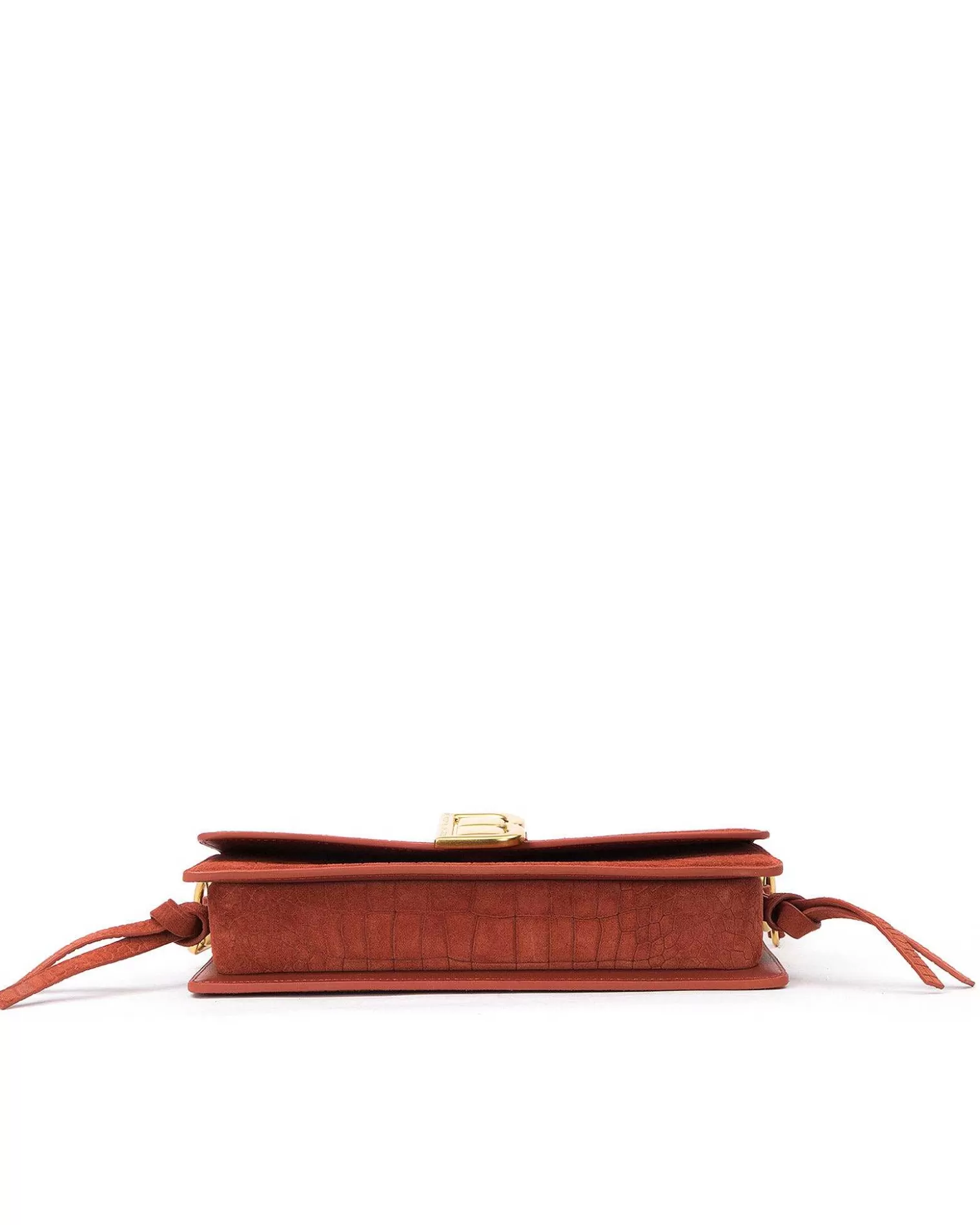 Shoulder Bags>Brandon Blackwood Nia Bag Copper Croc Suede