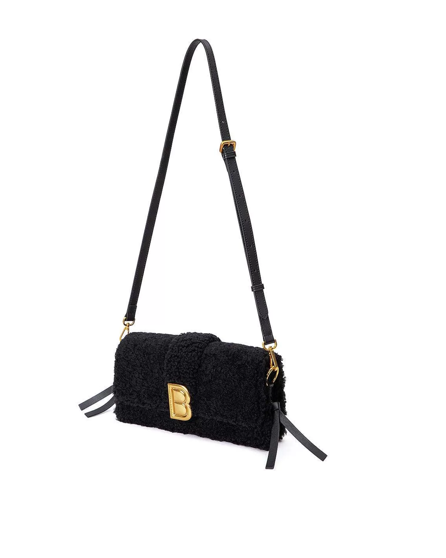 Shoulder Bags>Brandon Blackwood Nia Bag Black Shearling