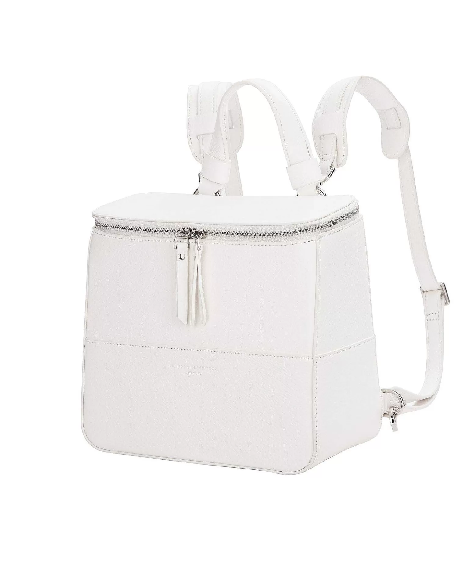 Backpacks>Brandon Blackwood Portmore Backpack White Leather