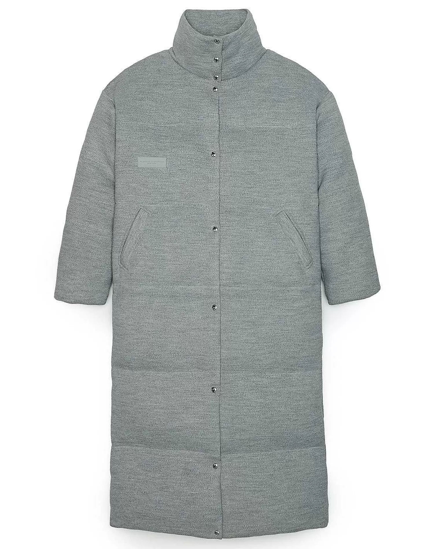 Outerwear>Brandon Blackwood Ribbed Comforter Coat Grey