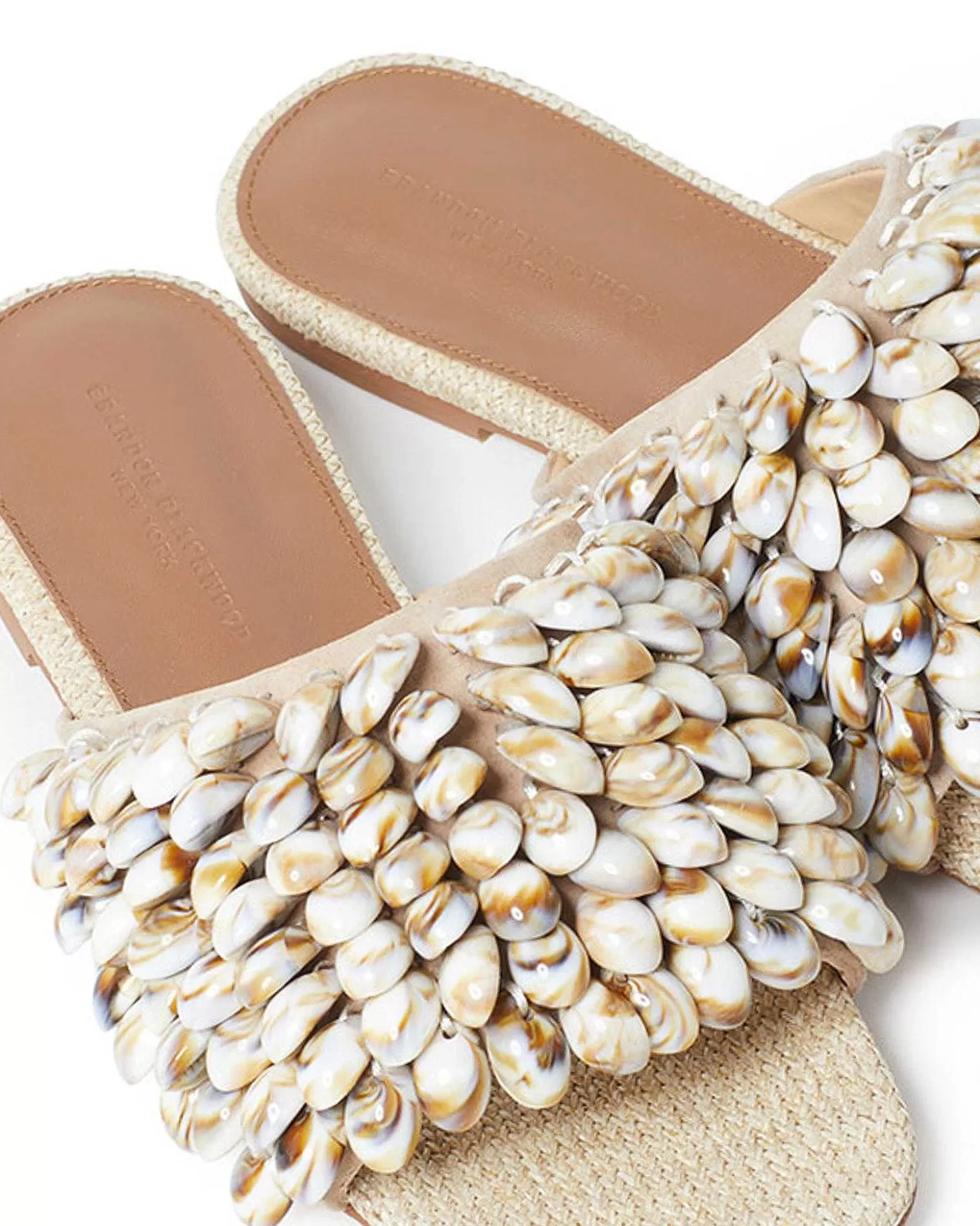 Sandals>Brandon Blackwood Sisal Flat Tan